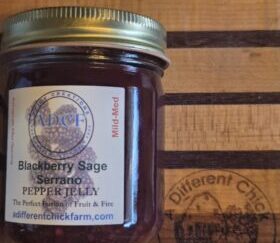 Blackberry Sage Serrano Pepper Jelly 8 oz