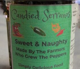 Sweet & Naughty Candied Serrano Peppers